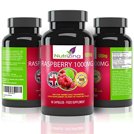 ★ NutriZing Raspberry Ketones for Weight Loss ~ 1000mg formula 90 Capsules (most competitors only offer 60) ~ Made in the UK ~ 100% Pure & Natural Fruit Extract ~ Max Strength Diet Pills ~ Premium Antioxidant for Women & Men ~ Natural Appetite & Hunger Suppressant ~ Ultra High Strength Essential Detox Pills ~ Highest Purity To Prevent Weight Gain ~ Safe & Effective Slimming Tablets ~ 100% Money Back Guarantee ~ Easy Swallow Vegetarian Capsules ~ Best For Burning Fat