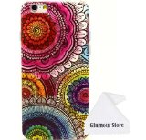 iPhone 6 CaseFlower Rubber TPU Gel Silicone Soft Case Cover Skin Protective For Apple iPhone 6 47 inch With a Free Cleaning Cloth As a Gift