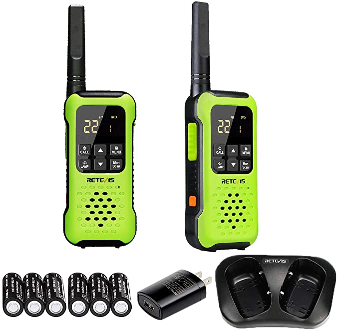 Retevis RT49P Waterproof Walkie Talkie Long Range, Floating FRS Portable Two Way Radio, NOAA Weather Alert ,SOS,Flashlight, Rechargeable Walkie Talkies for Adults (2 Pack)