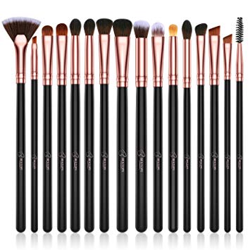 BESTOPE Eye Makeup Brush Set, 16 Pieces Professional Makeup Brushes, Eye Shadow, Concealer, Eyebrow, Foundation, Powder Liquid Cream Blending Brush Set with Premium Wooden Handles