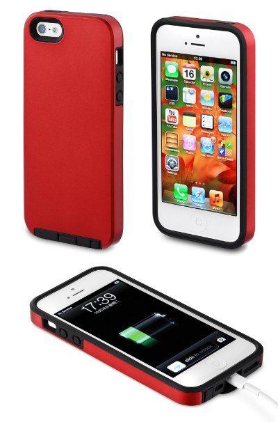 Acase iPhone 5s Case  iPhone 5 case - Superleggera PRO Dual Layer Protection case Red