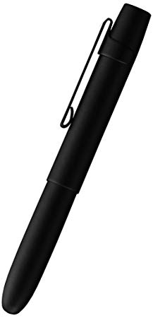 Fisher Space Pen X-Mark Flat-Cap Bullet Space Pen with Clip, Black Matte, Gift Boxed (400BWCBCL)