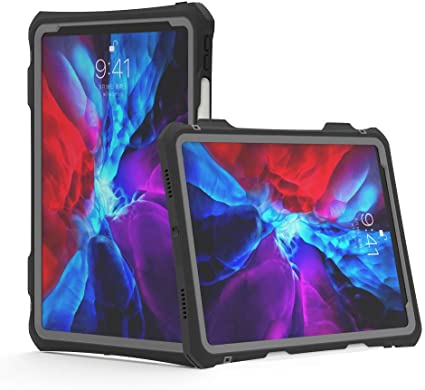 New iPad Pro 11 inch 2020 Waterproof Case,Shockproof Drop Proof Protective Case Premium Quality Cover High Touch Sensitivity with Kickstand Hand Rope for Apple for iPad Pro 11 2020 2nd Generation