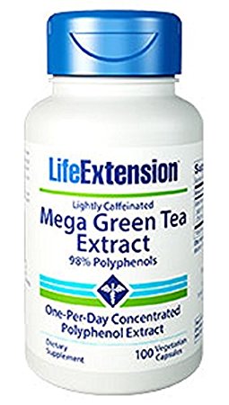 Life Extension Mega Green Tea Extract 98% Polyphenols, 100 vegetarian capsules