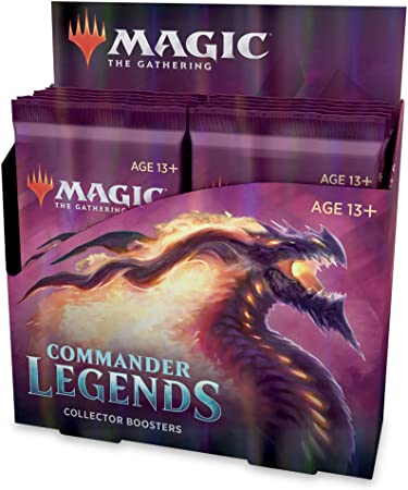 Magic: The Gathering Commander Legends Collector Booster Box | 12 Booster Packs (180 Cards) | 60 Legends | 156 Foils | Min. 24 Extended-Art Cards (C78600000)