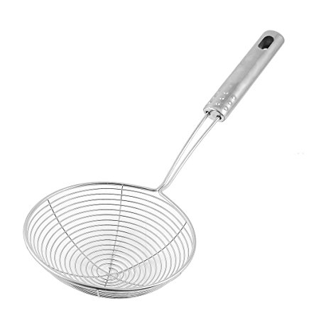 TOOGOO(R) 8.1" Long Handle 13.2cm Dia Mesh Net Strainer Ladle