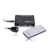 PORTTA PET0301S 3x1 Port HDMI SwitchSwitcher 1080P Supports 3D with IR Wireless Remote Ultra High