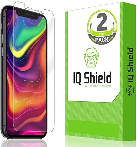 IQ Shield Screen Protector Compatible with Apple iPhone 11 Pro (5.8 inch)(Max Coverage)(2-Pack) LiquidSkin Anti-Bubble Clear Film