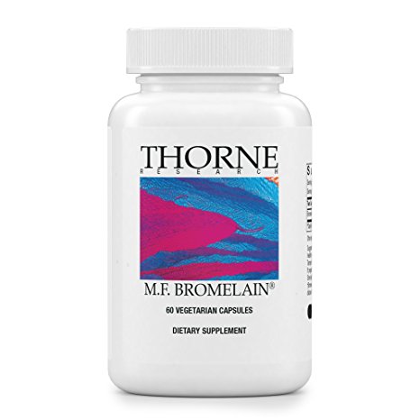 Thorne Research - M.F. Bromelain - Proteolytic (Protein-Digesting) Enzymes from Pineapple - 60 Capsules