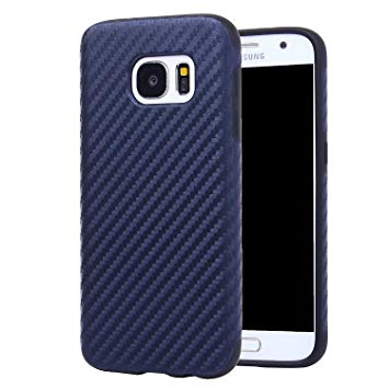 Dejavux Galaxy S7 Case Carbon Fiber Pattern Style Phone Case Protective Soft TPU Cover Shock Absorbing Samsung Galaxy S7 Case