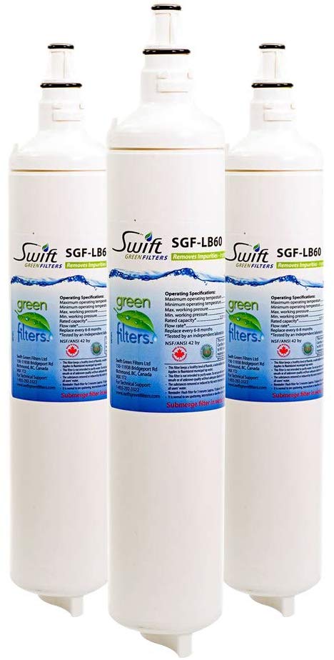 Swift Green Filters SGF-LB60 Refrigerator Water Filter, 3-Pack