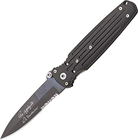 Gerber Applegate Covert Knife, Serrated Edge, Black, 154CM [05786]