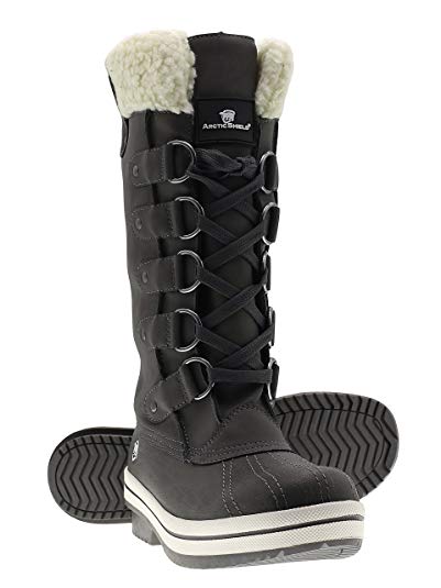 ArcticShield Women's Stacy Waterproof Insulated Warm Comfortable Durable Outdoor Winter Snow Boots