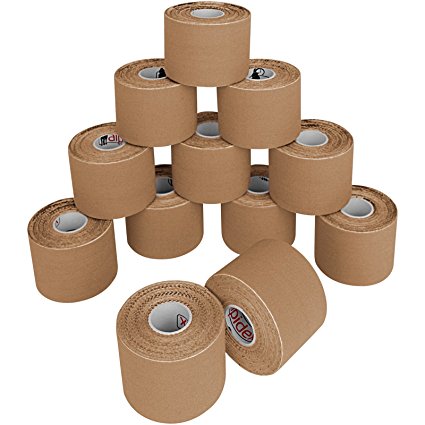 12 Rolls Kinesiology Tape 5 m x 5 cm in Different Colours