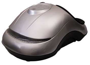 Shiatsu Silver Foot Massager with Variable Heat and Intensity Settings - Deep Kneading