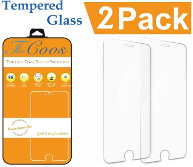 iPhone 6 / 6S Screen Protector, [2-PACK] TheCoos® iPhone 6S / 6 Tempered Glass Screen Protector [3D Touch Compatible][Premium HD Shockproof] Curved Edge For iPhone 6 / 6S