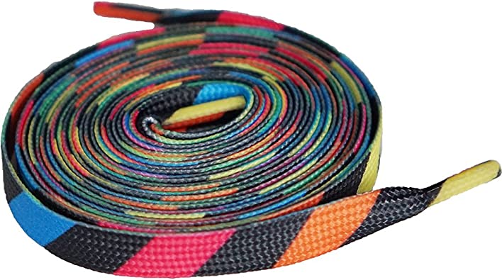 Shoeslulu 35-54" Premium Oval or Flat Colorful Fashion Sneakers Shoelaces