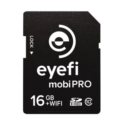 Eye-Fi Mobi Pro 16GB WiFi SDHC CARD   1 year Eyefi Cloud