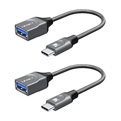 USB Type C to USB 3.0 Adapter (2 Pack) iVanky USB C to USB Adapter, 5 Gbps Thunderbolt 3 to USB Adapter Compatible MacBook Pro 2016/2017,Dell XPS 15/13,Galaxy S9/S8/Note8 and More