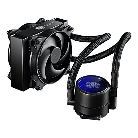 Cooler Master MasterLiquid Pro 140 CPU Liquid Cooler '140mm Radiator, 2x MasterFan Pro 140 AB PWM Fan, Blue LED' MLY-D14M-A22MB-R1