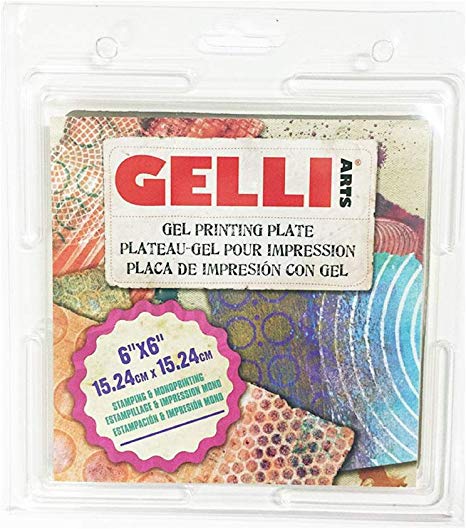 GEL PRINTING PLATE by Gelli Arts | Print gelly press, Craft amazing pictures to show off to your friends, 6X6 Inches Square