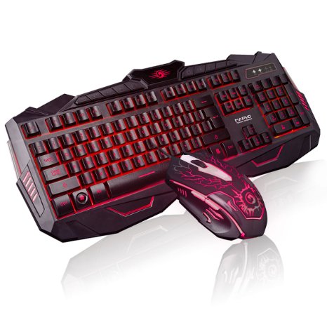 Marvo Wired Keyboard and Mouse Combo with LED Backlit (KM400)