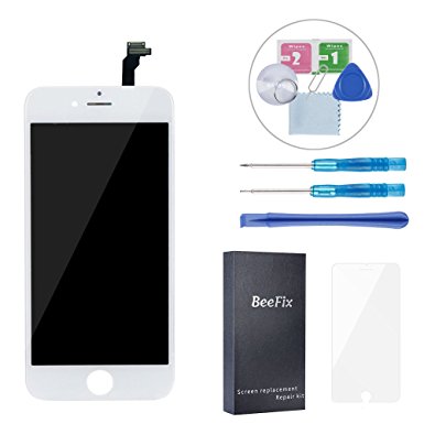 BeeFix for iPhone 6 4.7" LCD Touch Screen Replacement Display Digitizer with Free Tools and Instructions (NOT FOR iPhone 6S) - White