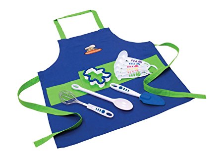 Curious Chef Chef's Kit, 11-Piece, Blue/Green