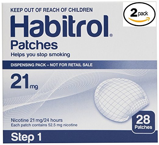Novartis Habitrol 21mg Nicotine Patches, Step 1. Stop Smoking. 2 boxes of 28 each (56 patches)