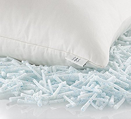 Brentwood Home Pacifica Gel Memory Foam Pillow with Organic Cotton Cover, Made In USA, King