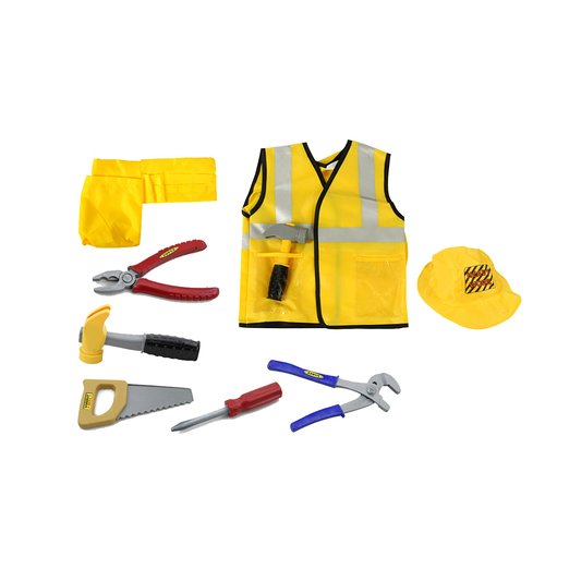 iPlay, iLearn Construction Worker Role Play Costume Set (3-6 Years)