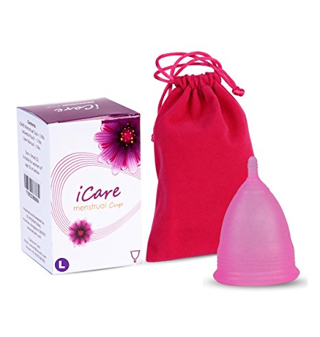 Plastron Icare Hygienic Reusable Menstrual Cup Assorted Color Pink Or Purple (Large - 1 Unit)