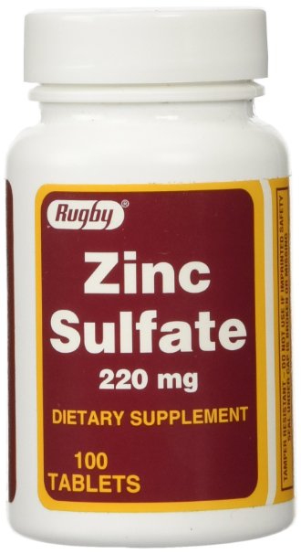 Zinc Sulfate 220 mg Dietary Supplement Tablets - 100 ea (Pack of 1)