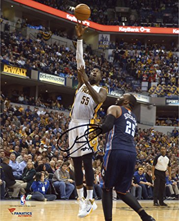 Roy Hibbert Indiana Pacers Autographed 8" x 10" Hook Shot Photograph - Fanatics Authentic Certified - Autographed NBA Photos