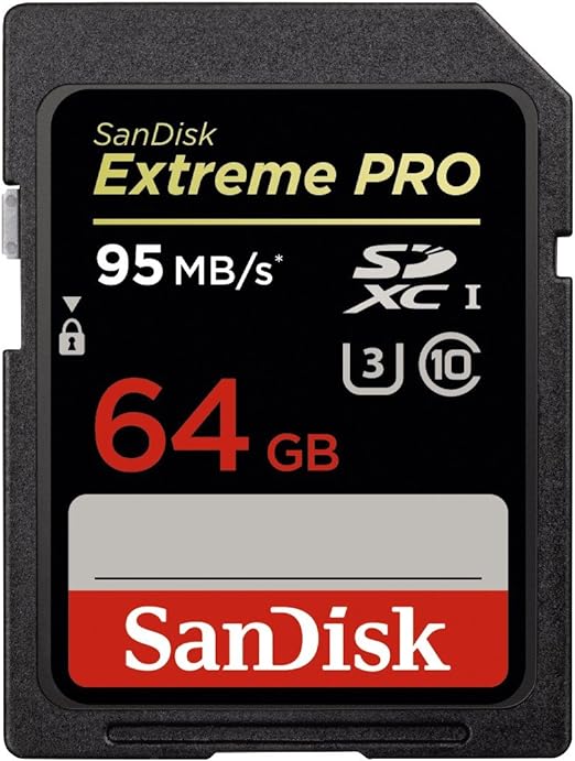 SanDisk Extreme Pro 64GB SDXC UHS-1 Flash Memory Card Speed Up to 95MB/s- SDSDXPA-064G-X46