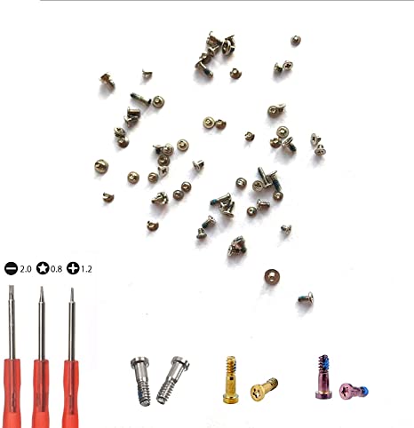 Replacement Screws for iPhone 6s Plus,Including Battery Replacement Screws,Screen relacement Screws Full Set with Bottom Pentalobe Screws,