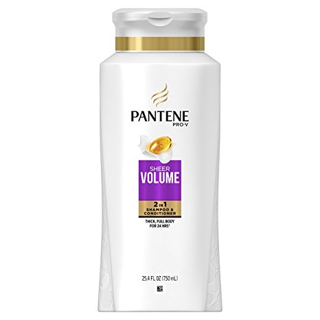 Pantene Pro-V Sheer Volume 2 in 1 Shampoo & Conditioner, 25.4 fl oz (Packaging May Vary)