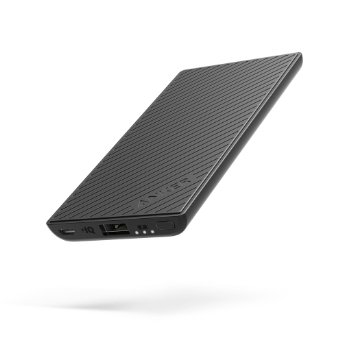 Anker PowerCore Slim 5000 Portable Charger, Ultra Slim External Battery with iPhone battery technology and Fast-Charging PowerIQ, Pocket Friendly Power Bank, Perfectly designed for iPhone
