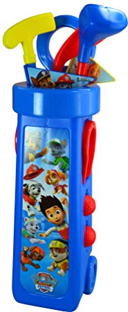 Paw Patrol Golf with Caddy & 3 Golf Clubs in Net Bag Kids Golf Set