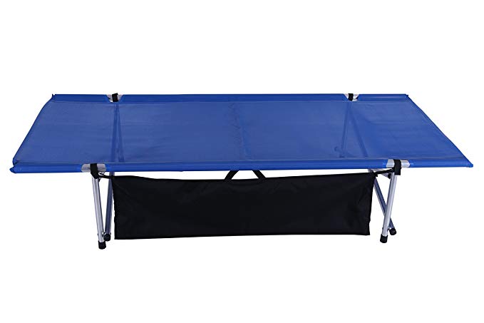 Camp Time Wide (32") Blue Mesh Roll-a-Cot