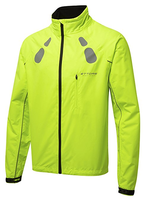 Ettore Mens Waterproof Breathable Cycling Jacket Hi Vis - Night Eagle
