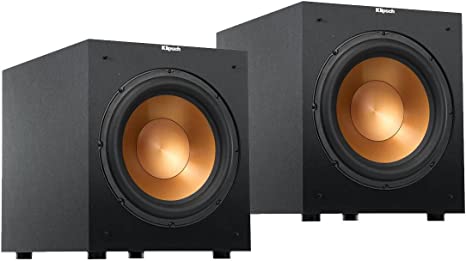 Klipsch 2X Reference R-12SW 12" 400W All-Digital Powered Subwoofer, Brushed Black Polymer Veneer