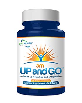 New - Natural Wake Up Aid Supplement – Patented Delayed Release Caffeine Wake Up Pill – Makes Waking Up and Getting Out of Bed a Lot Easier – amUPandGO - (30 Tablets)