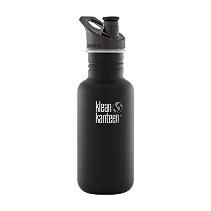 Klean Kanteen Classic Stainless Steel Water Bottle, Single Wall and Leak Resistant Sport Cap 3.0