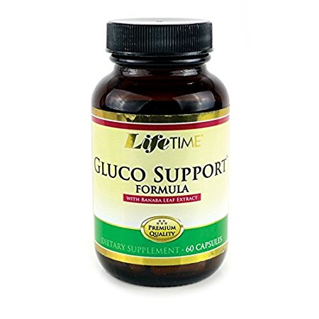 Gluco Support Formula w Bananbaleaf and Vanadyl Sulfate LifeTime 60 Caps