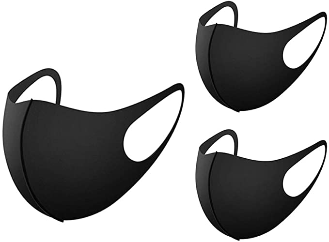 IFFEI 3 Pack Protective Face Mask, Unisex Mouth Mask, Reusable Washable Breathable Face Shield for Cycling Camping Travel