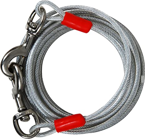 Petmate 1700-Pound Break Strength Tieout Cable, 15-Feet