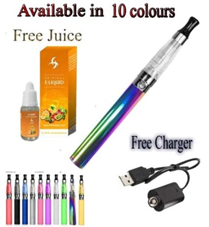 Inspired CE4 E-Shisha Rechargeable electronic Cigarette Cigarette Pen starter kit vapour vaping Shisha/sheesha rainbow Colour free flavours NO TAR, NO NICOTINE, NO CARBON MONOXIDE, NO TOBACCO