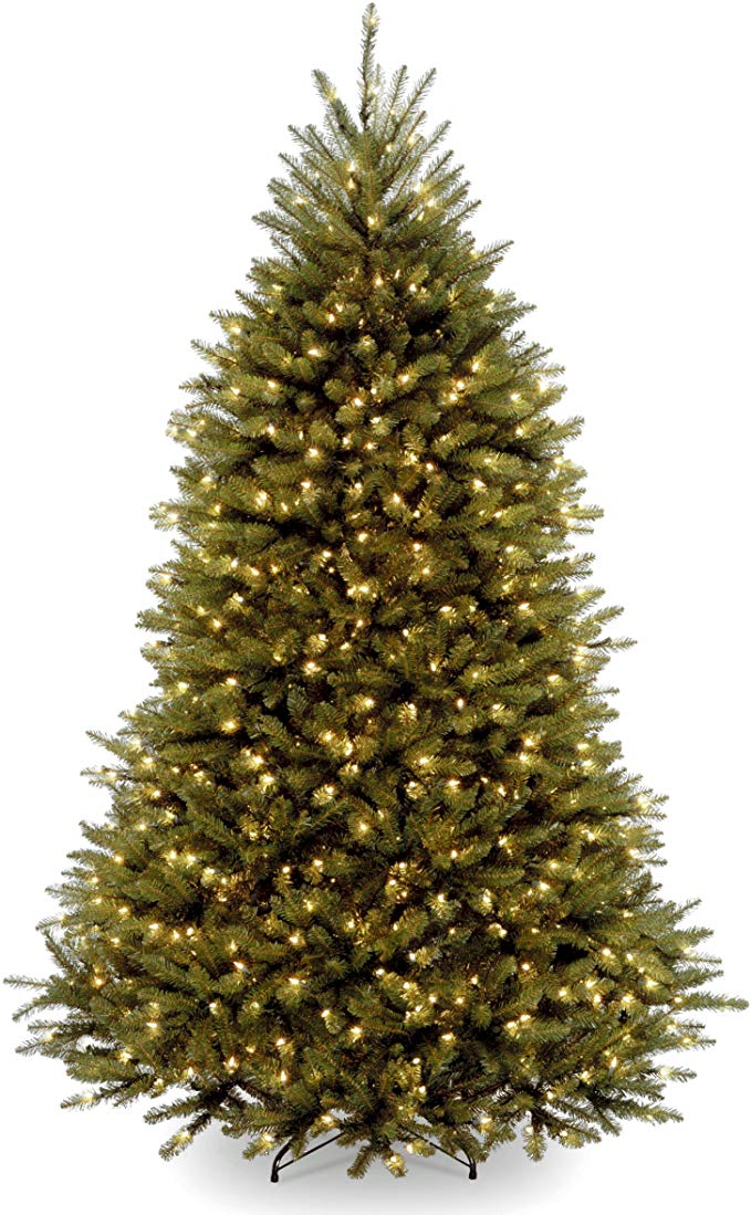 National Tree 6 Foot Dunhill Fir Tree with 600 Clear Lights