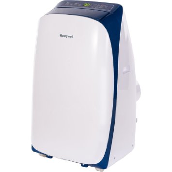 Honeywell HL12CESWB HL Series 12000 BTU Portable Air Conditioner with Remote Control, White/Blue